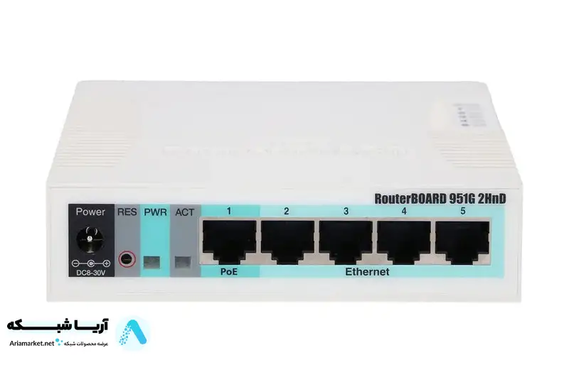 روتر برد وایرلس میکروتیک مدل RB951G-2HnD