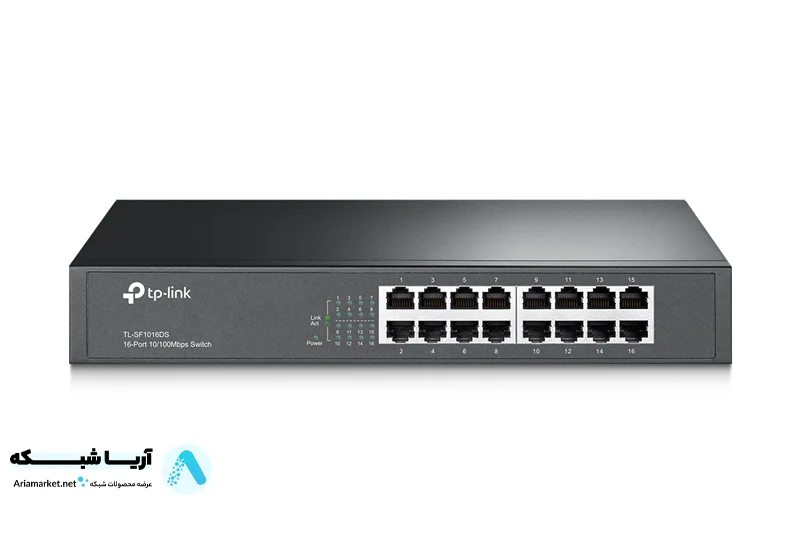 سوییچ تی پی لینک Tp-Link TL-SF1016DS دسکتاپ-رکمونت 16 پورت 10/100Mbps