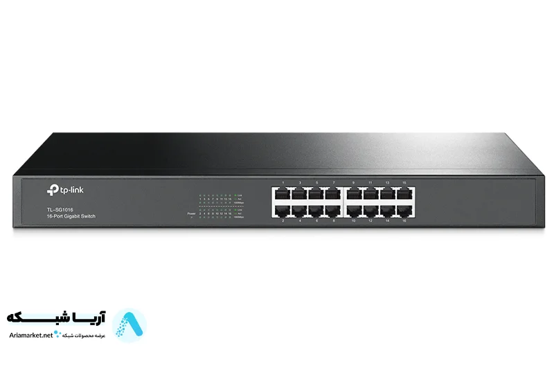 سوئیچ گیگابیتی رکمونت 16پورت تی پی لینک مدل TP-Link TL-SG1016