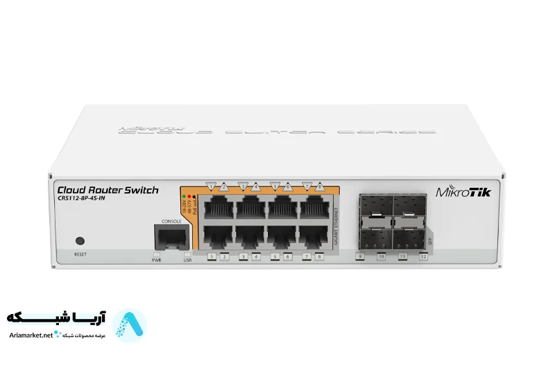 کلود روتر سوئیچ میکروتیک مدل CRS112-8G-4S-IN